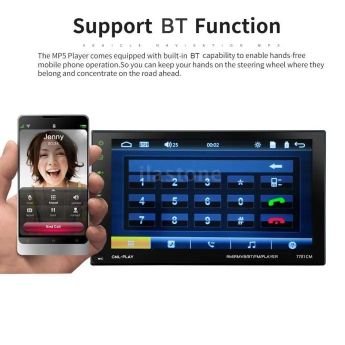 auto radio 7" touchscreen handsfree bluetooth usb mp3 - slika 4