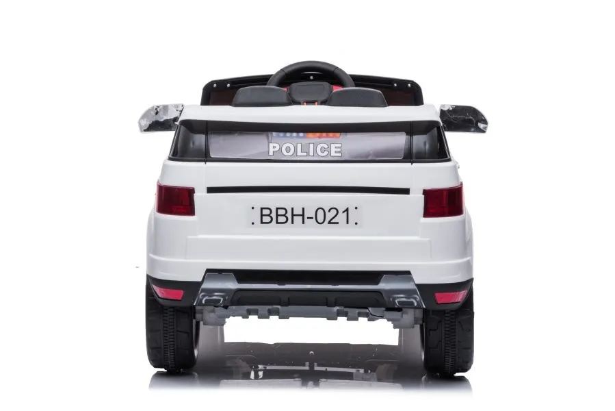 policijski auto na akumulator - bijeli - slika 4
