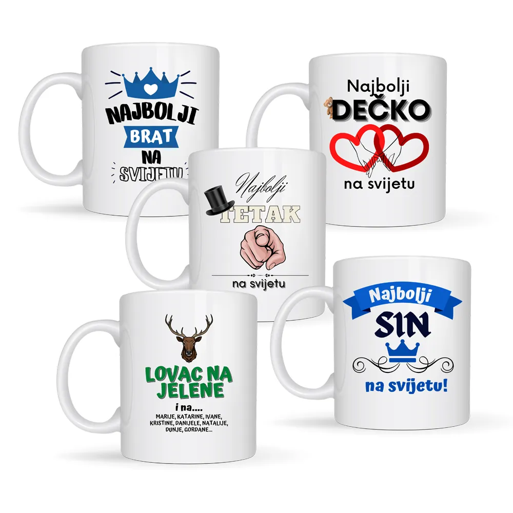 Šalice s natpisom-muške - Dugo Selo, Dugo Selo-Centar
