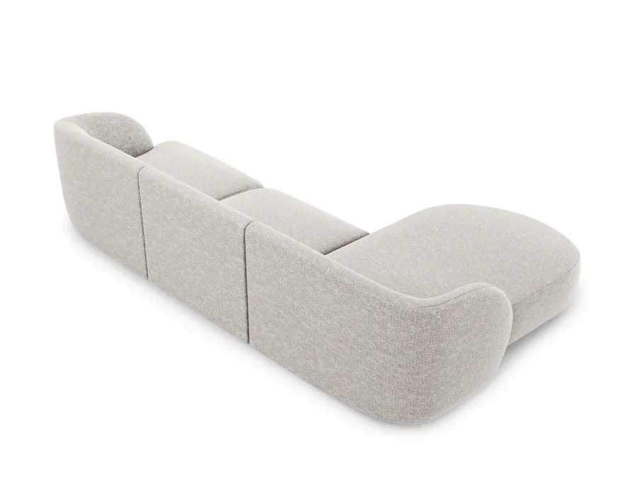 kutna garnitura miley 255x165cm, materijal: chenille - slika 3