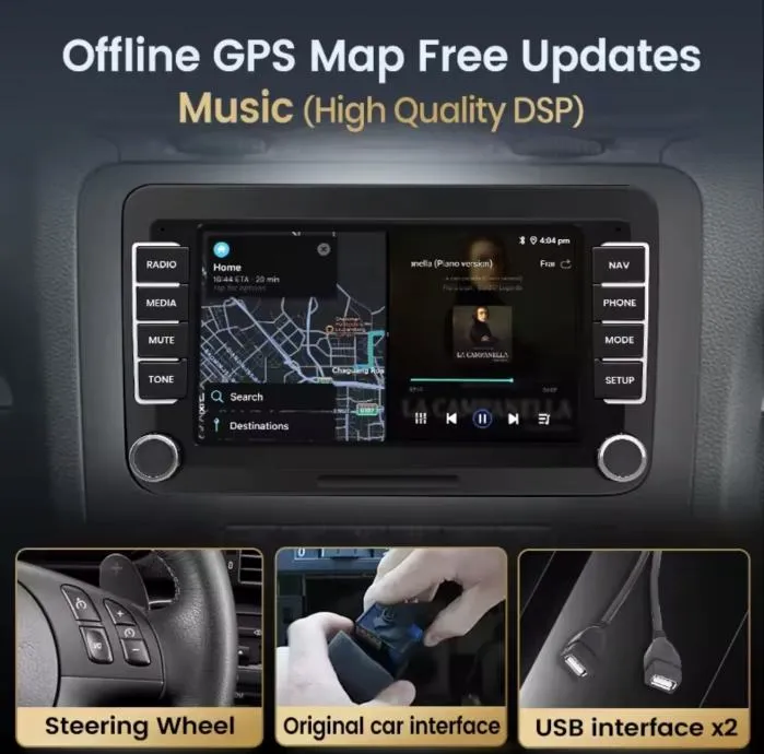vwgolf 5 6 navigacija multimedija original radio wifi gps kamera - slika 17