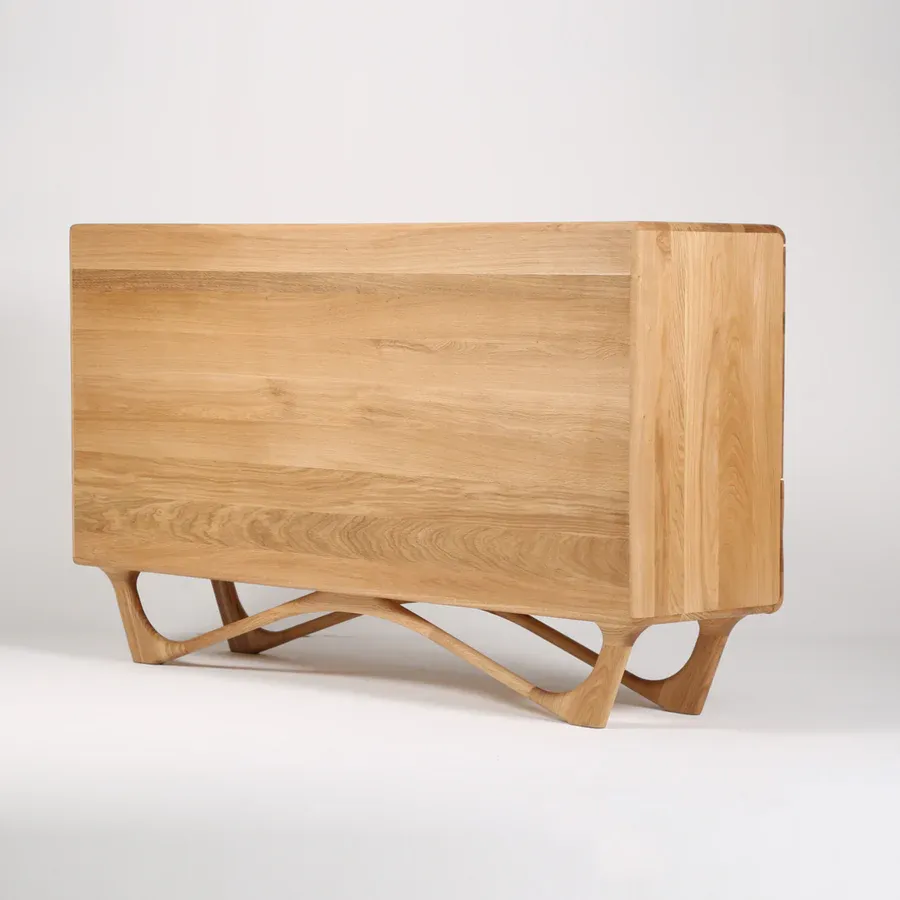komoda antoni alto 160x96cm, materijal: puno drvo hrast - slika 10