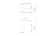 modul martina, 106x106cm, materijal: rebrasta tkanina - slika 6