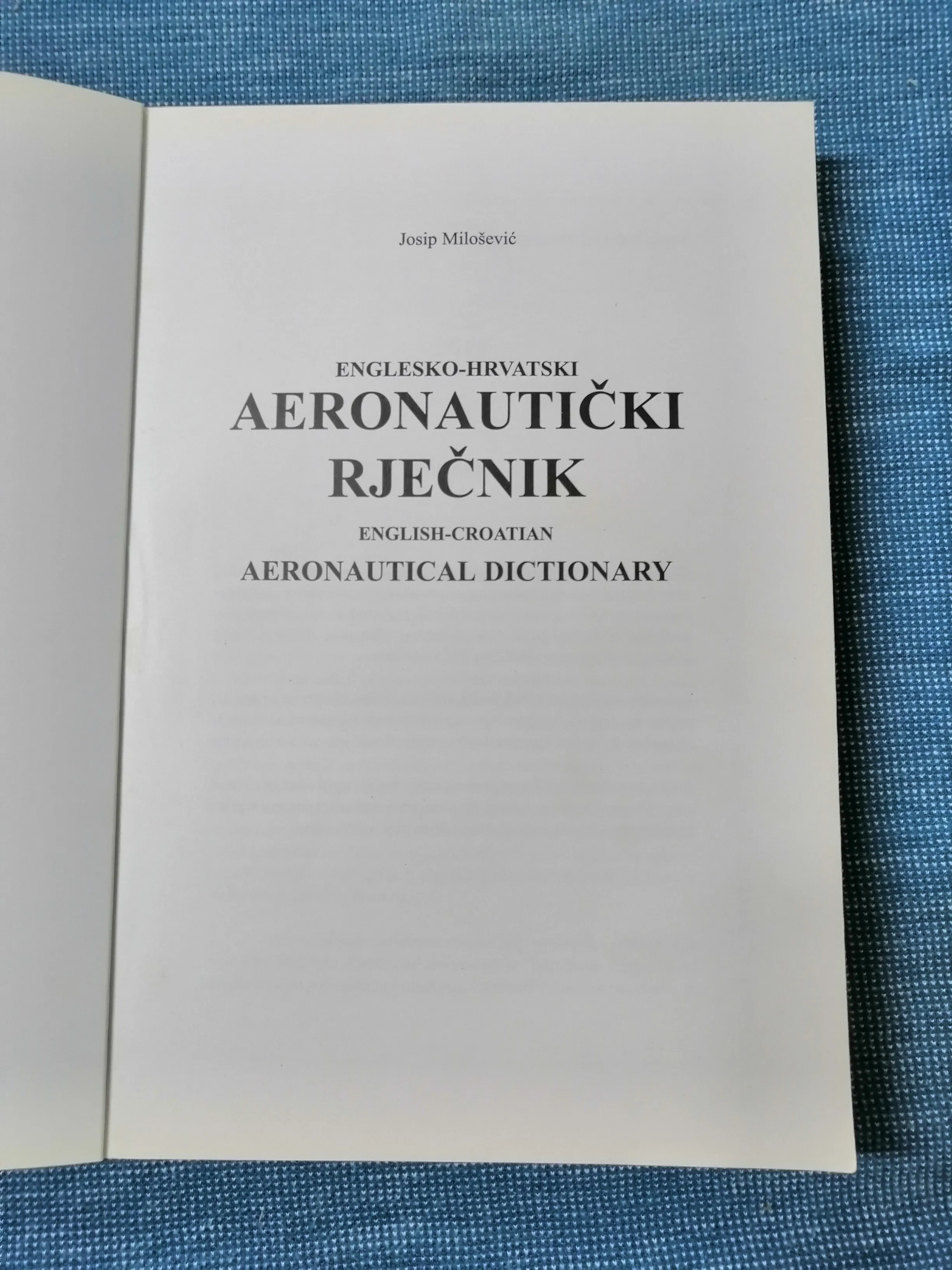 josip milošević – englesko-hrvatski aeronautički rječnik - slika 2