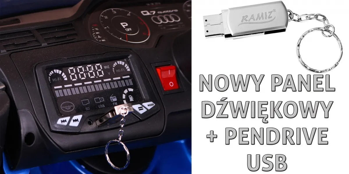 licencirani auto na akumulator audi q7 - crveni - slika 6
