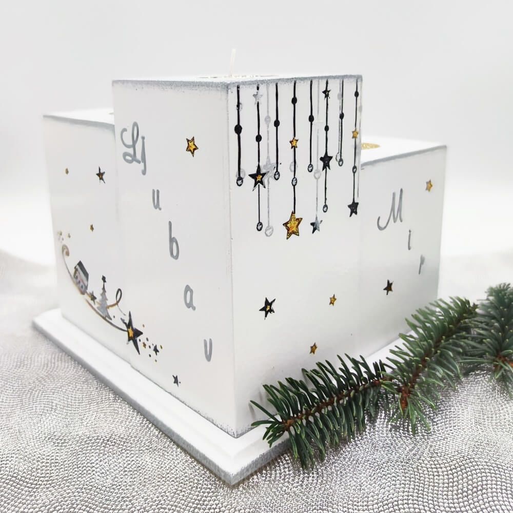 adventski svijećnjak nada, mir, radost i ljubav š1271 - slika 3