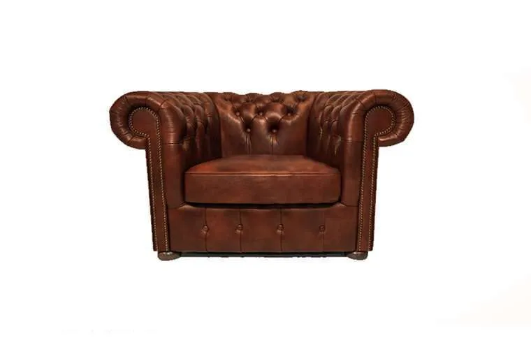Chesterfield Fotelja Class Leather | 1-sjedište | Cloudy Caramel - Ježdovec, Zagreb