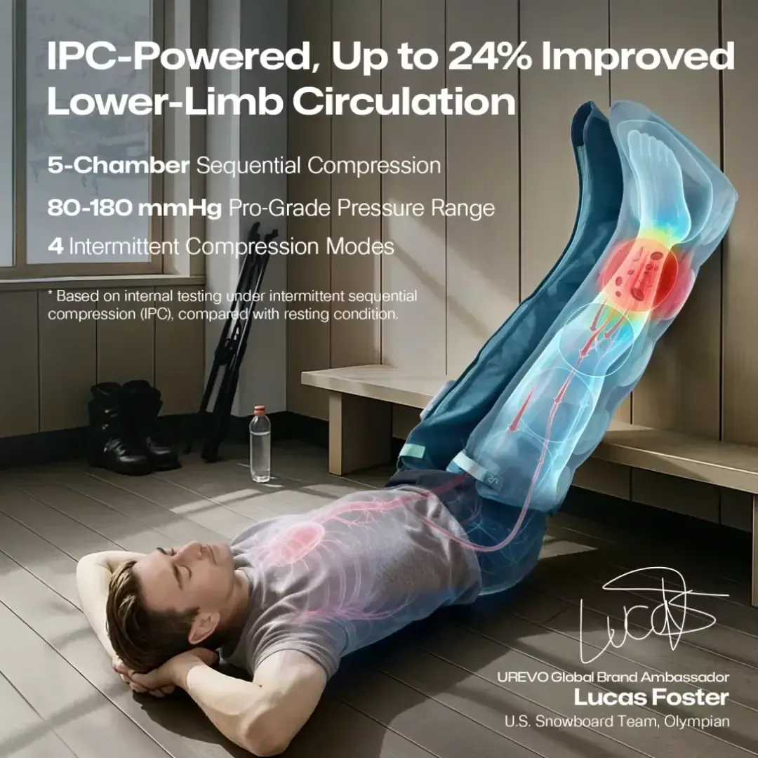urevo wireless recovery boots - čizme za oporavak i masažu - slika 11