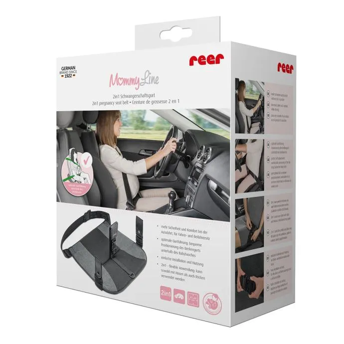 sigurnosni auto pojas za trudnice 2u1 reer, mommyline - slika 2