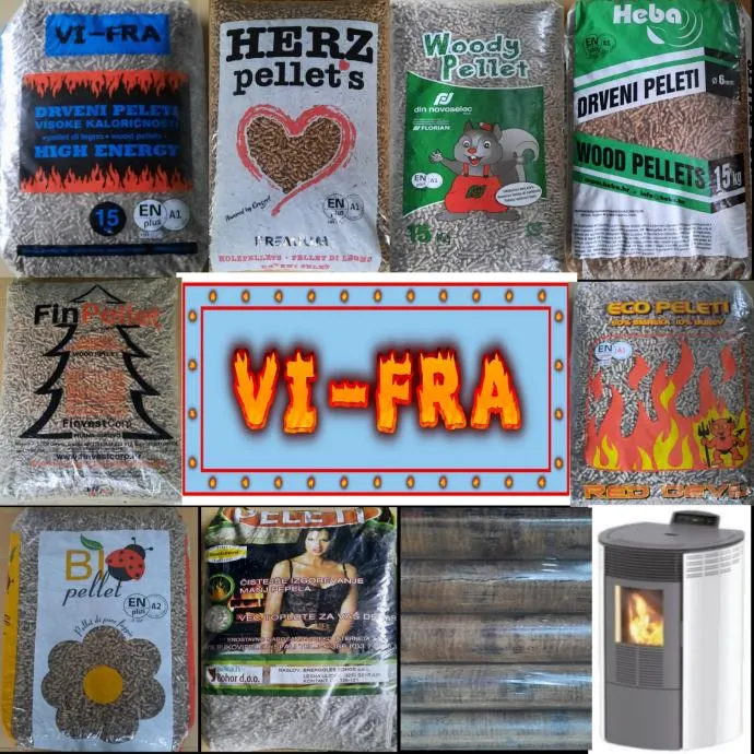 PELETI - A1 cetifikat - BRIKET - DRVA NA PALETAMA - Gornje Jesenje, Jesenje