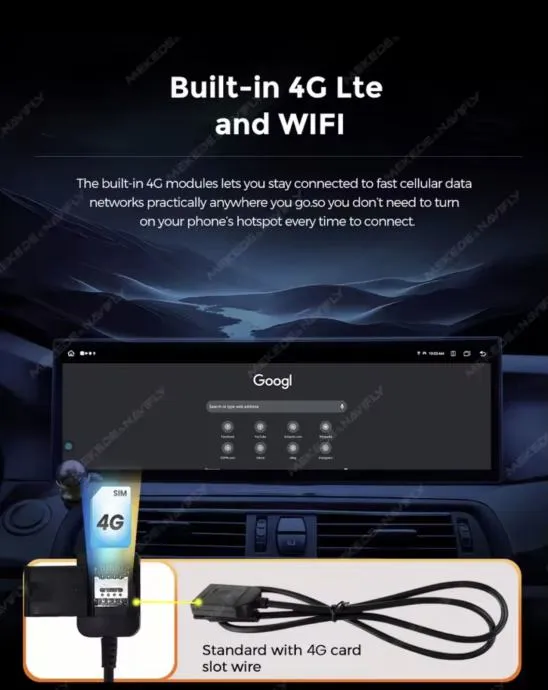 bmw f10 15" zaslon android multimedija original android kamera - slika 7