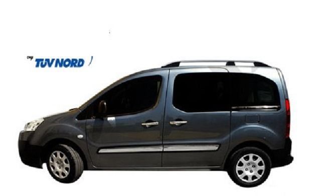 uzdužni krovni nosači za peugeot partner 1- 2 - alu ili crni - slika 3