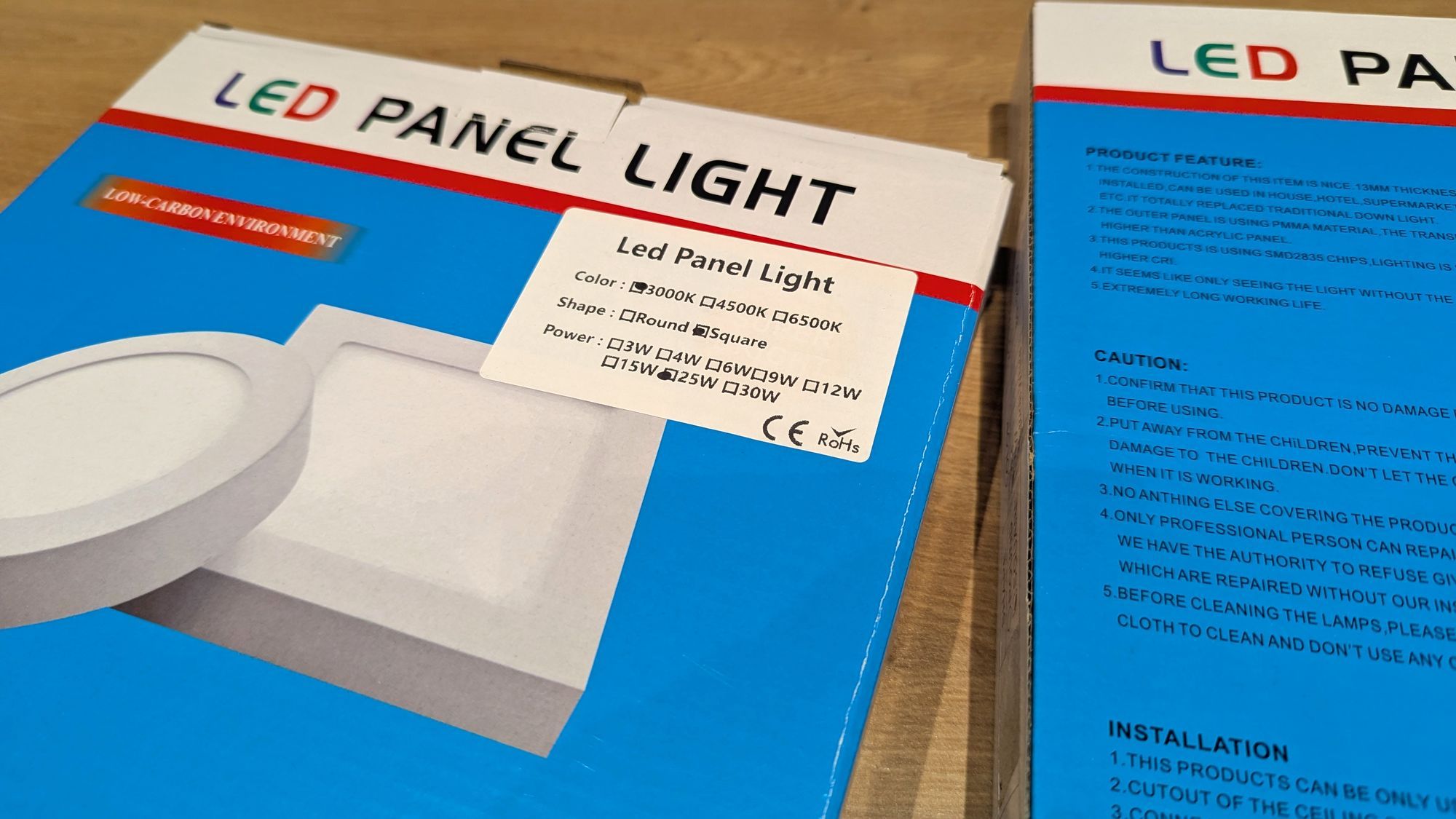 nadgradni kvadratni led paneli 25w 3000k (novo) - 3 komada - slika 4
