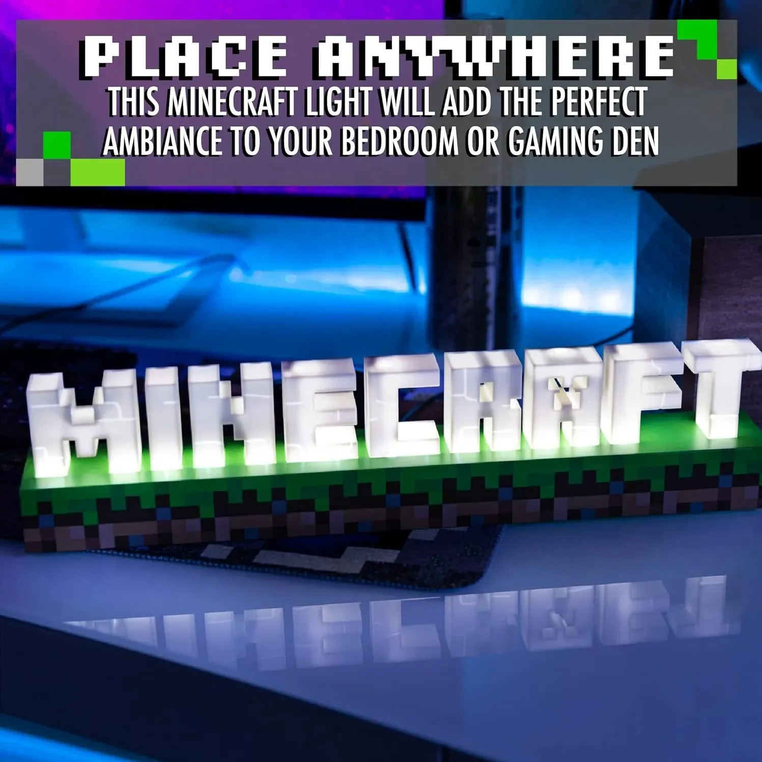 paladone minecraft logo light - slika 4