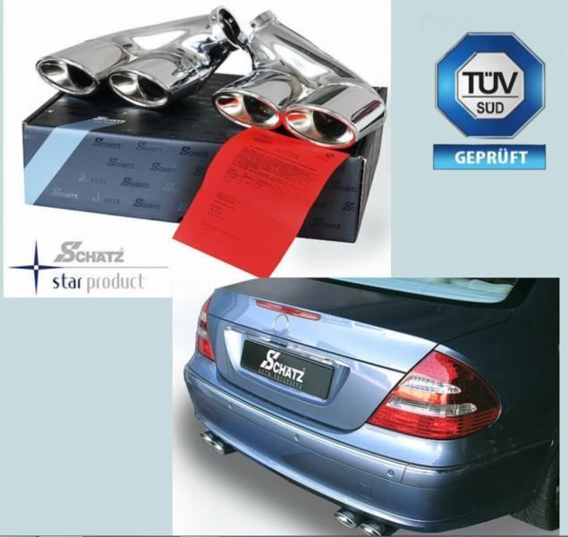 sportski nastavci auspuha za mercedes e klasa w211- super kvaliteta - slika 4