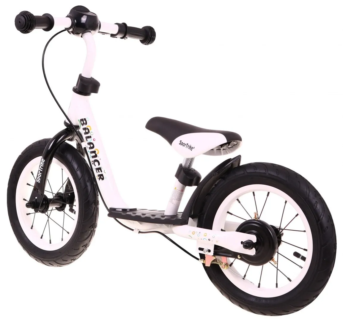 bicikl bez pedala balancer - bijeli - slika 2
