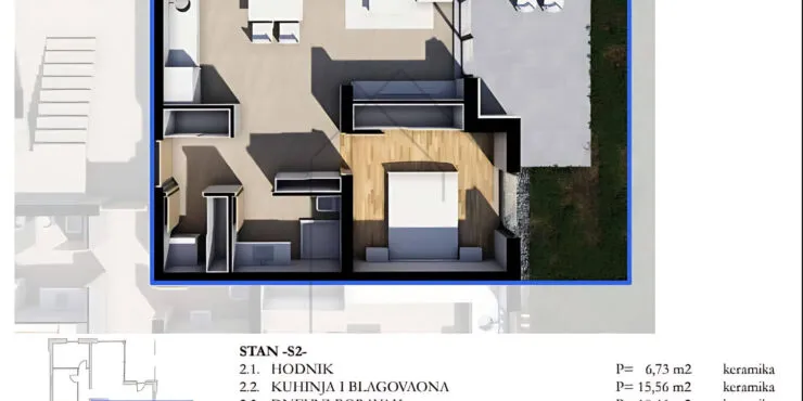 labin, novoizgrađeni stan u urbanoj vili s2 - slika 4