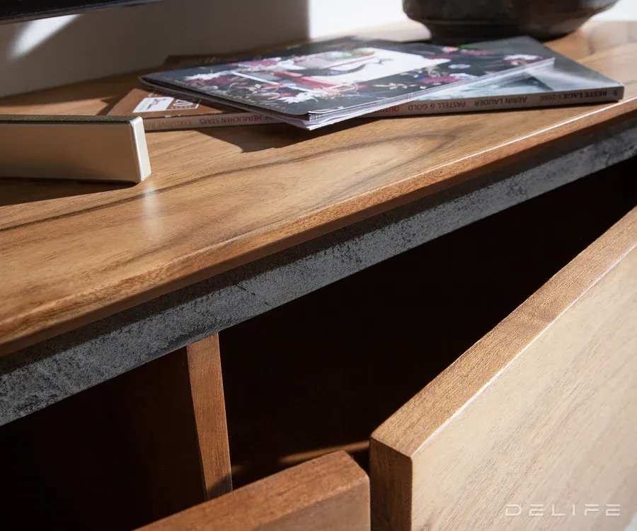 komoda stonegrace 4 vrata, 200cm, materijal: bagrem - slika 6