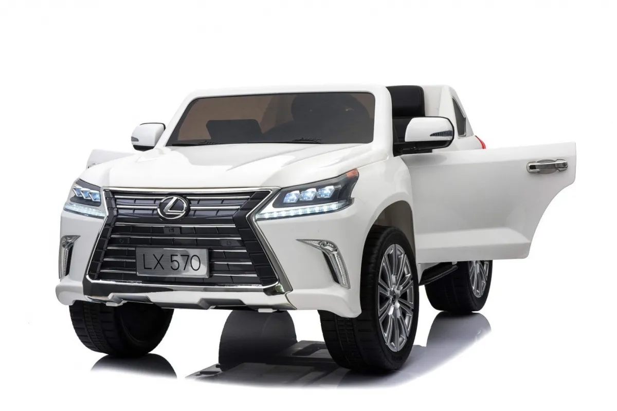 licencirani auto na akumulator lexus lx570 4x4 - dvosjed - bijeli - slika 6