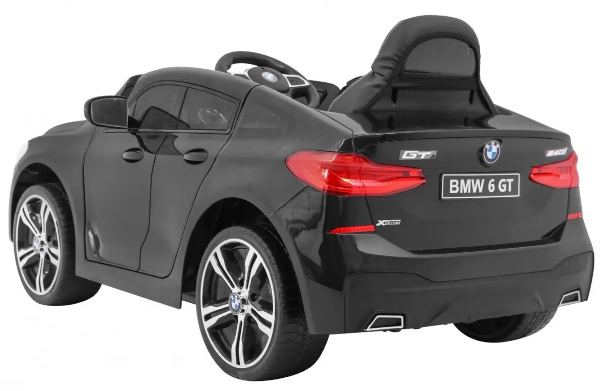 licencirani auto na akumulator bmw 6 gt - crni - slika 4