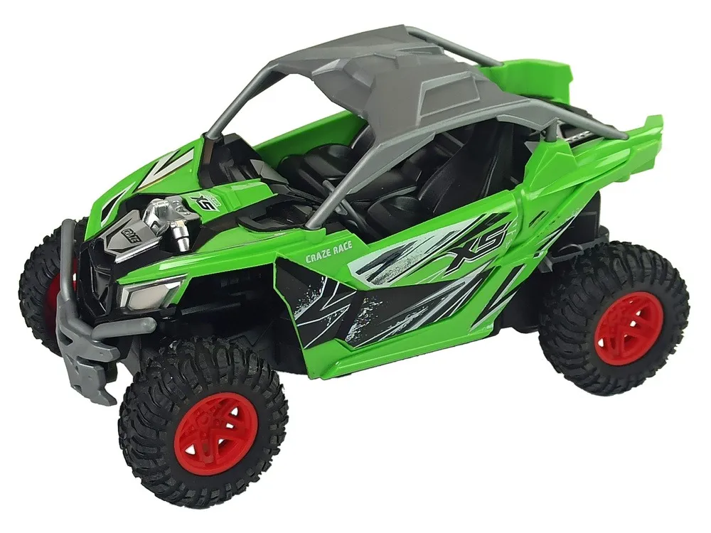 cross country remote controlled terrain car 27 mhz green - slika 2