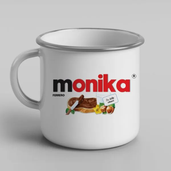 Personalizirani metalni lončić – aplikacija Nutella - Osijek