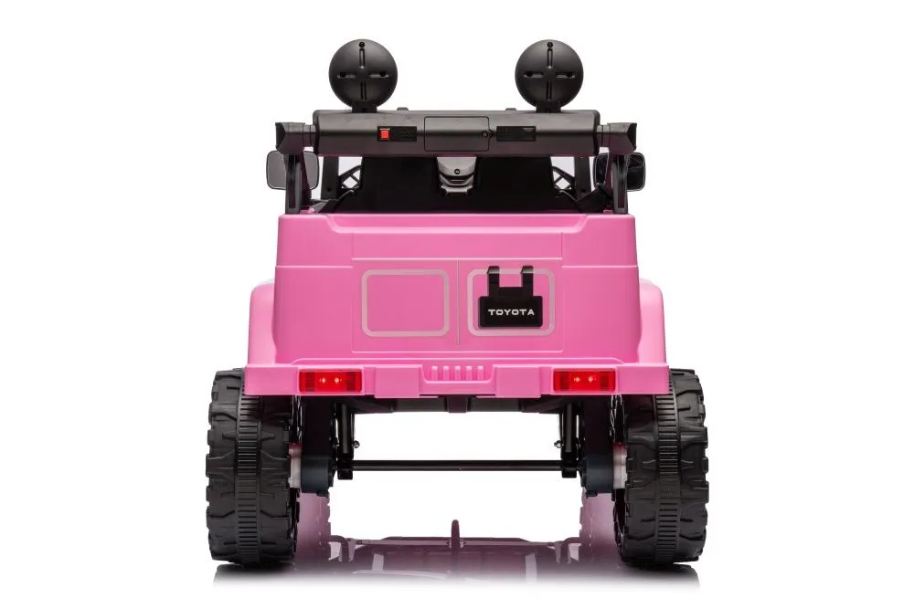 licencirani auto na akumulator toyota fj white 4x4 - rozi - slika 2