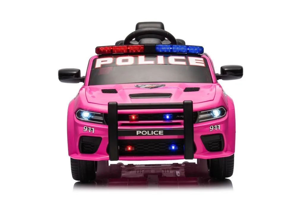 licencirani policijski auto na akumulator dodge charger - rozi - slika 2