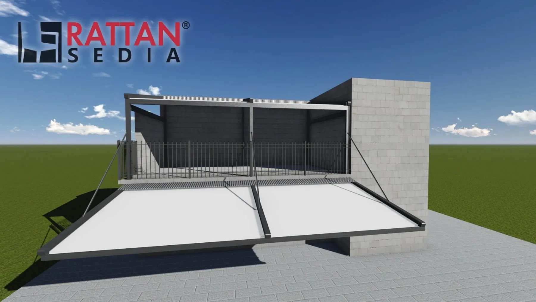 jednovodna pergola tenda – freedom - slika 3