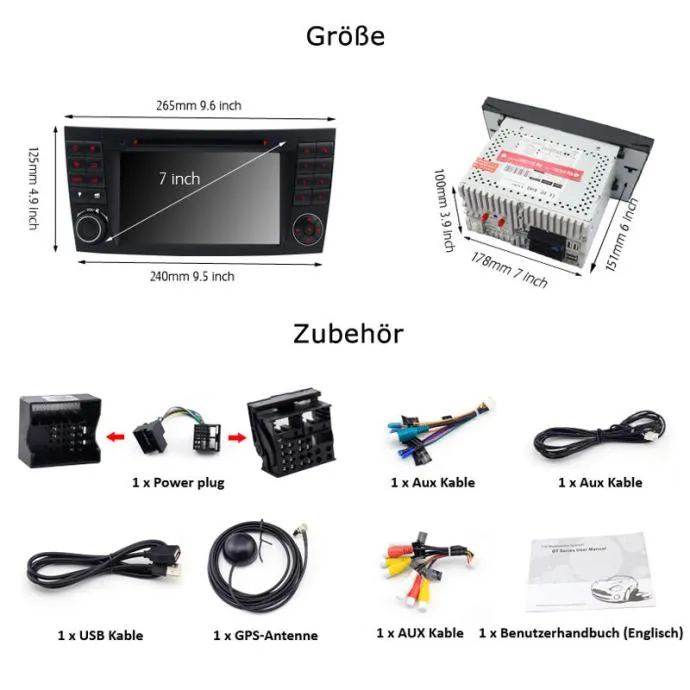 mercedes e klasa 2din radio original navigacija gps - slika 9