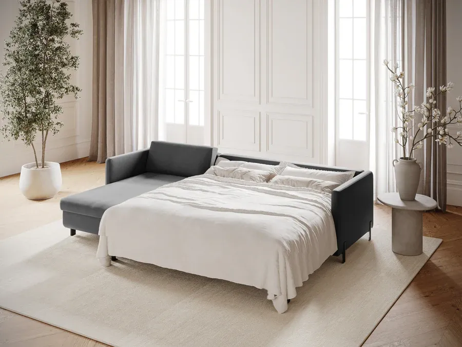 kutna garnitura gloria 260x170cm, materijal: baršun - slika 8