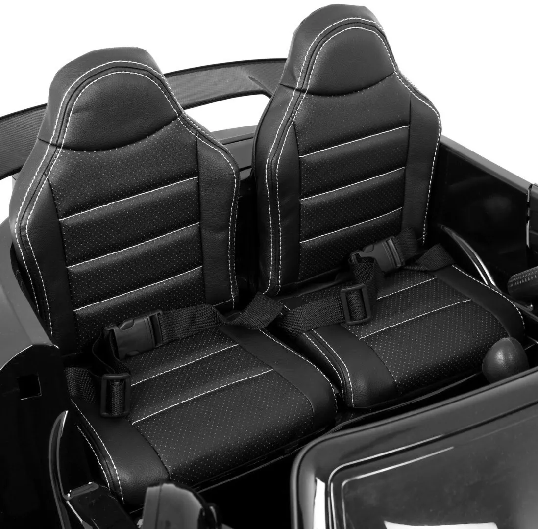 licencirani auto na akumultor mercedes benz gt r 4 x 4 – crni/lakirani - slika 6