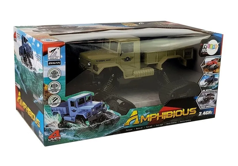 off-road pickup 1:12 remote controlled r / c yellow tracks - slika 4