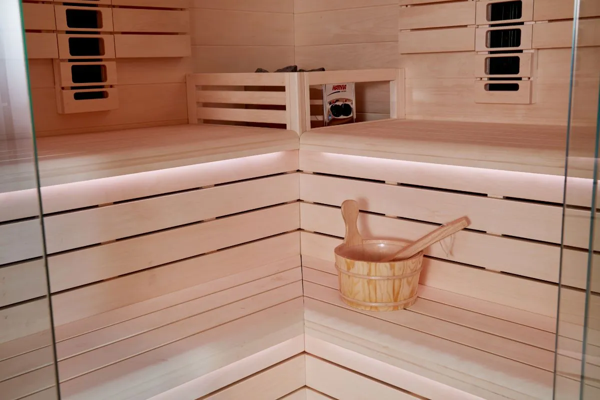 kombinirana sauna kutna – 214 x 214 x 210 – elite – aspen - slika 5