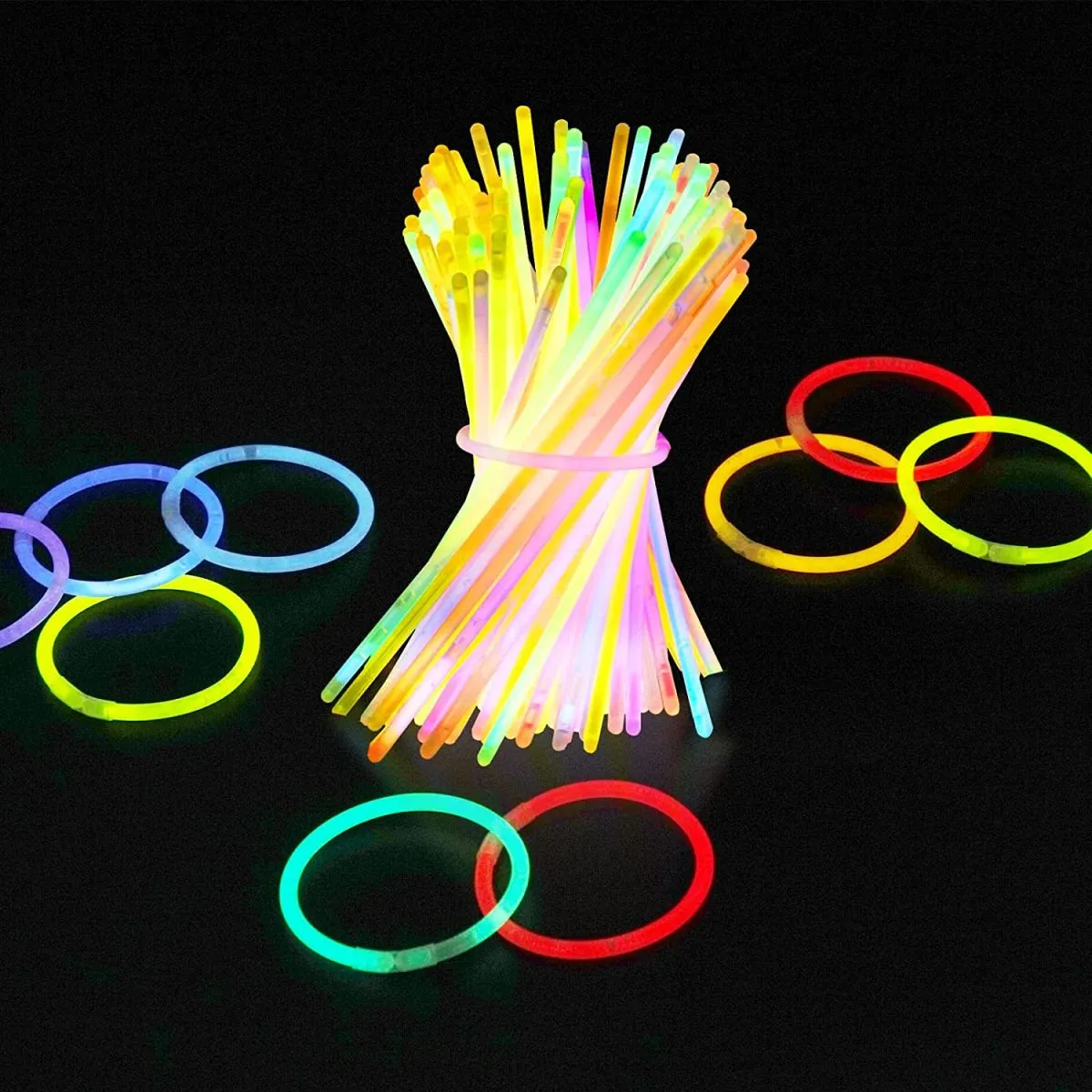neon svjetleće narukvice/štapići - set 50 komada - slika 7