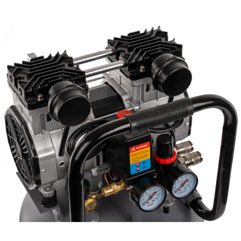 tihi bezuljni klipni kompresor 50 l, 10 bara, 450 l/min, 230v - slika 4