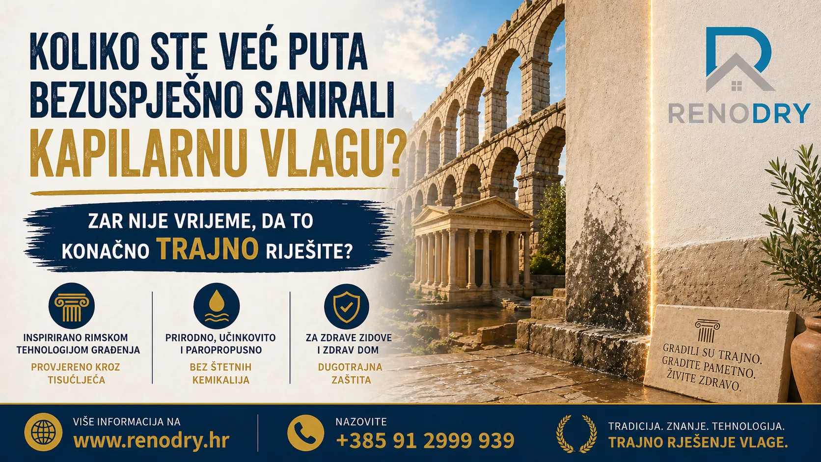 Želite li konačno TRAJNO sanirati kapilarnu vlagu u Vašem domu? - Zagreb