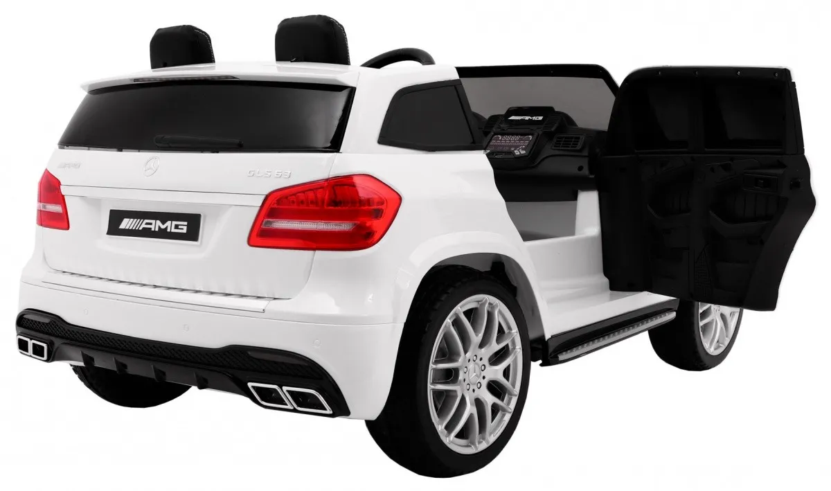 licencirani auto na akumultor mercedes benz amg 63 gls 4wd - bijeli - slika 4