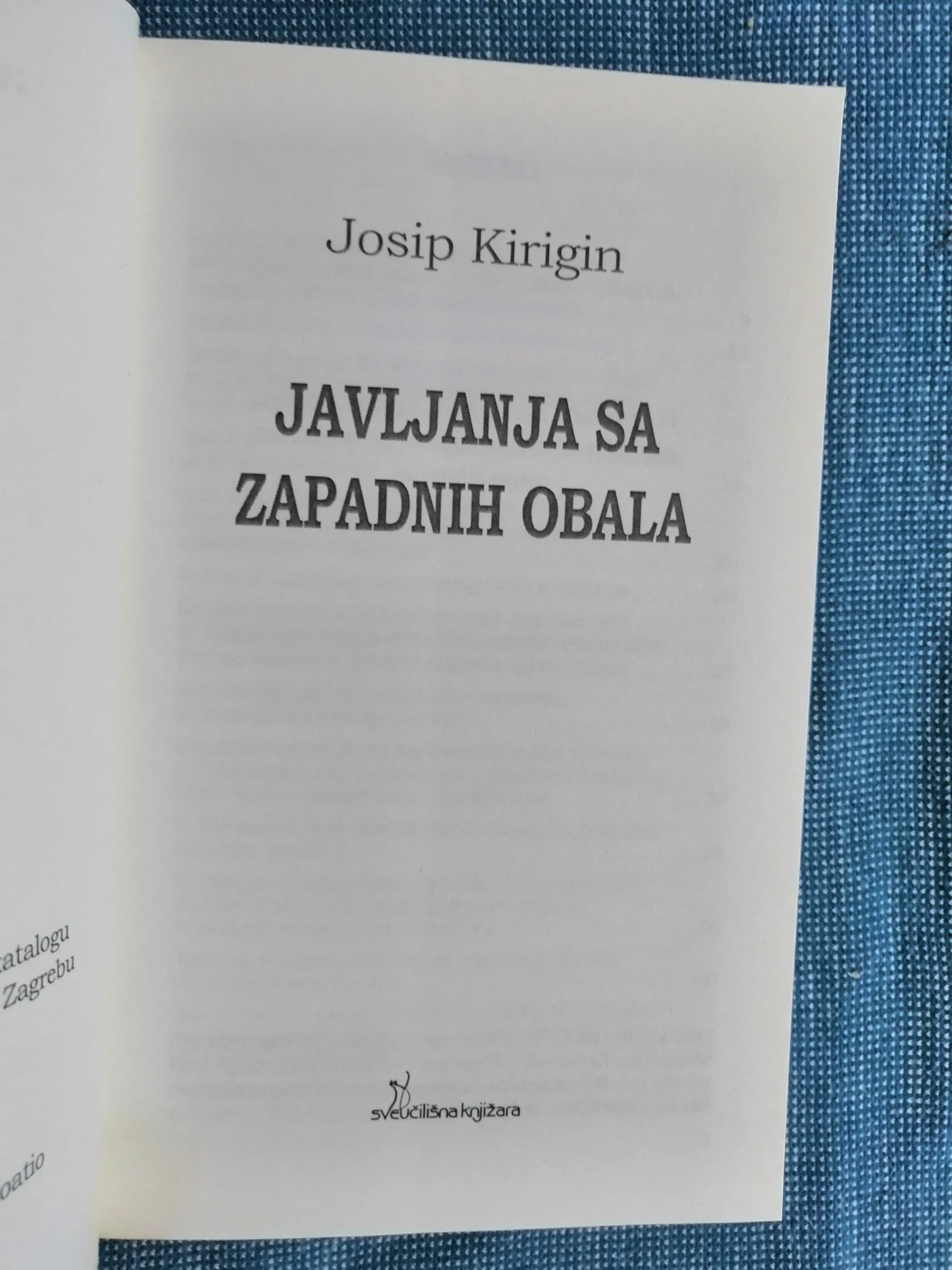 josip kirigin – javljanje sa zapadnih obala [b121] - slika 2