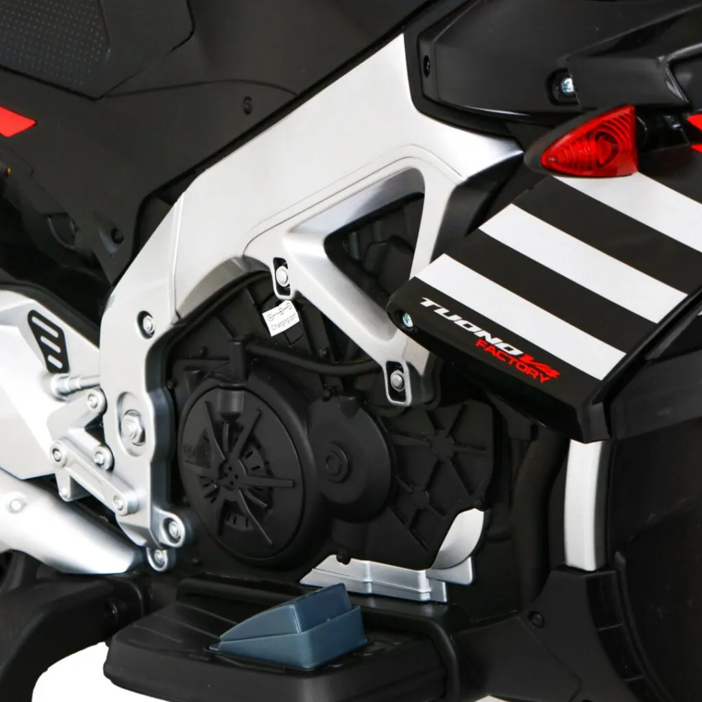 licencirani motor na akumulator aprilia tuono v4 - crni - slika 7