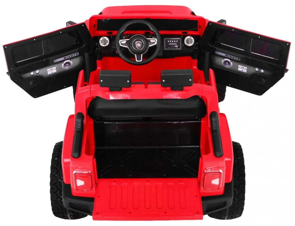 auto na akumulator mighty jeep 4x4 - crveni - slika 9