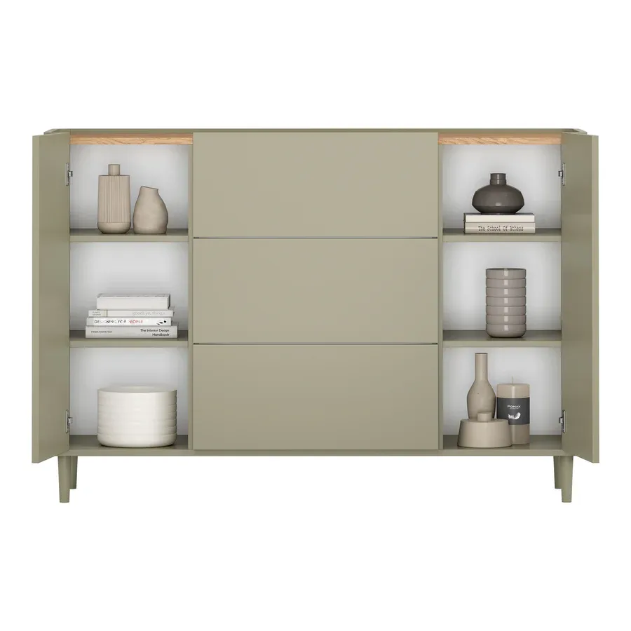 komoda elivo 150cm, materijal: mdf,melaminska ploča - slika 5