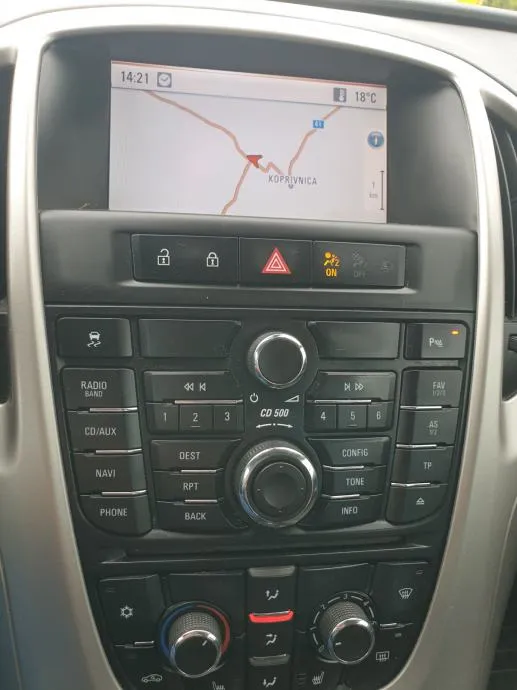 opel astra j 2010 2011 2012 2013 original android 11+ parking kamera - slika 5