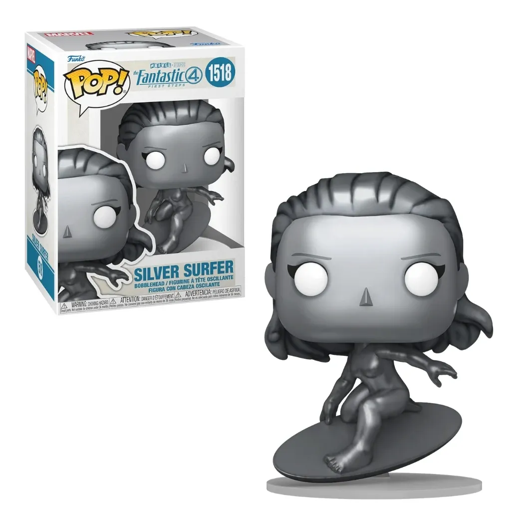 funko pop! marvel: the fantastic four – silver surfer #1518 - slika 3