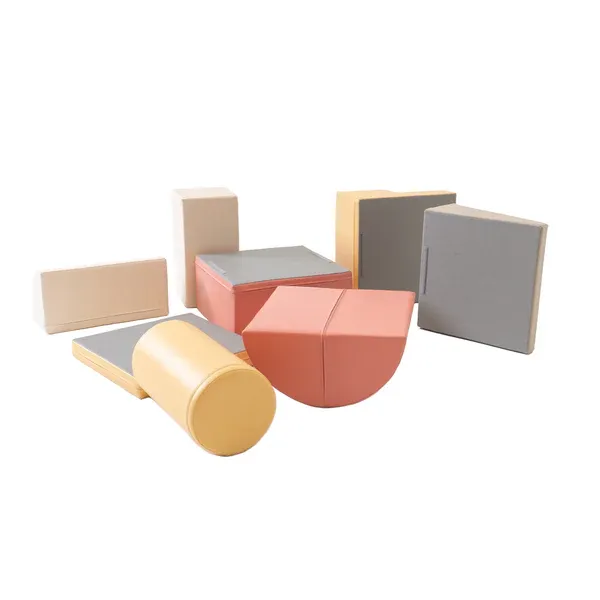 set od 8 pjenastih blokova soft play - pastelno ružičasti avanturist - slika 5