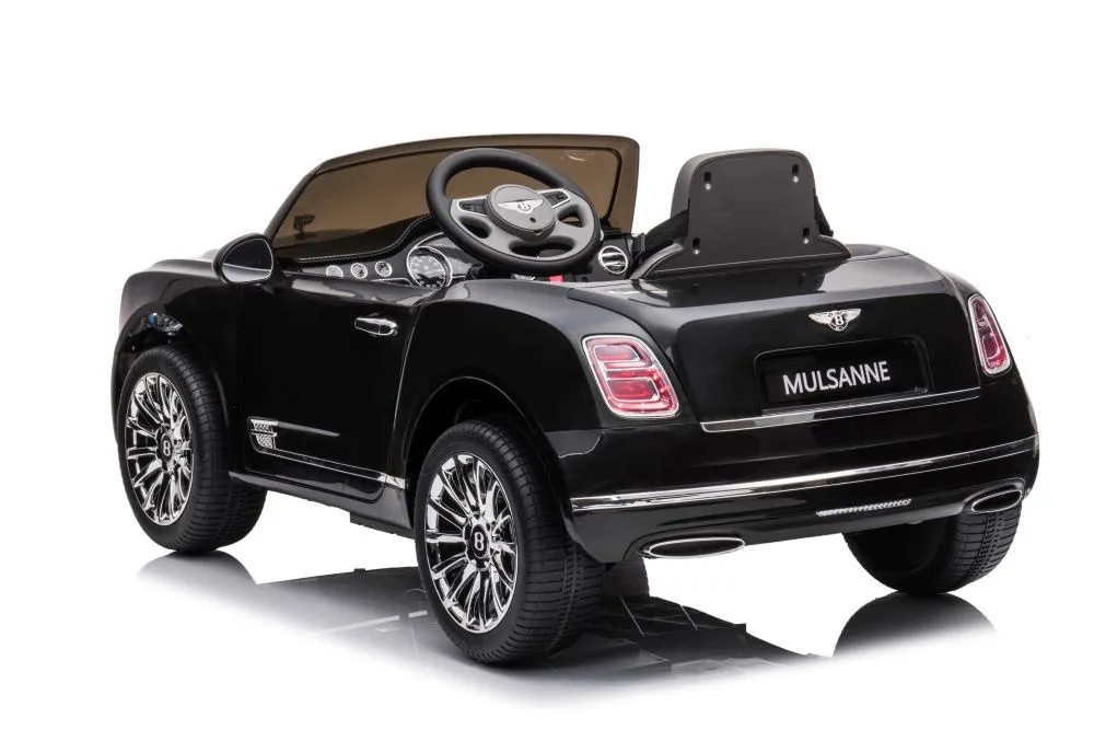 licencirani auto na akumulator bentley mulsanne - crni/lakirani - slika 5