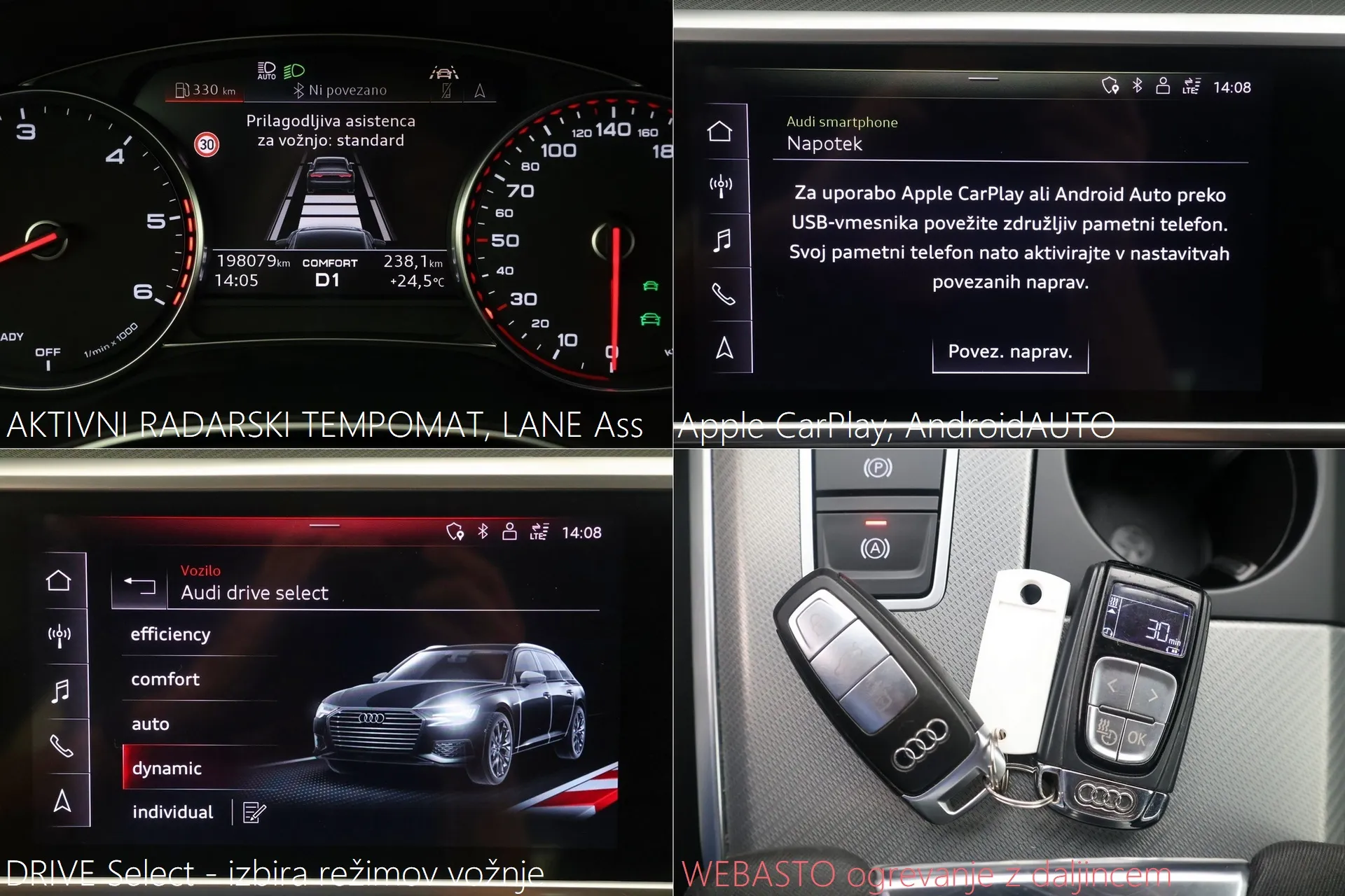 audi a6 avant 40tdi quattro s-tronic sport 204km matrix webasto - slika 15