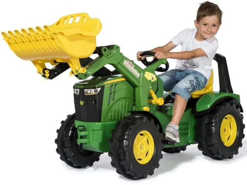 rolly toys john deere 8400r traktor na pedale s utovarivačem - slika 3