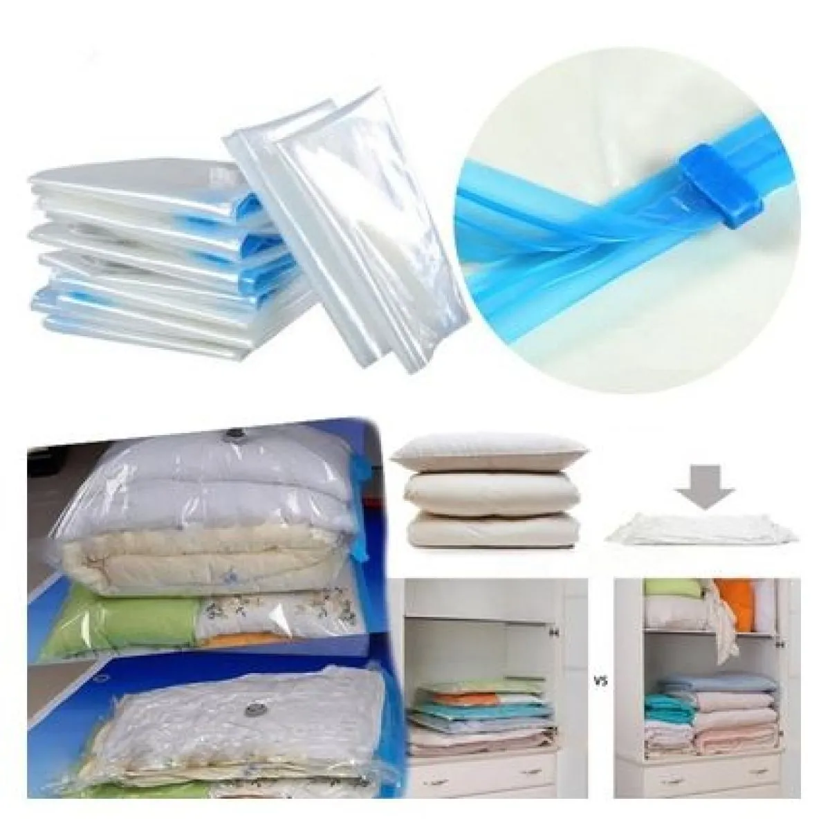 (4kom paket) vakum vreće space bag -xxl dimenzije 120 x 80 cm - slika 10