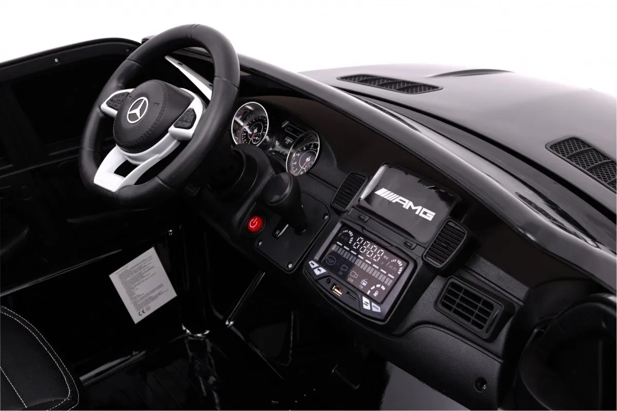 licencirani auto na akumultor mercedes amg gls63 4wd- crni/lakirani - slika 9